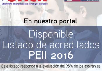 1er listado de Acreditados PEII 2016