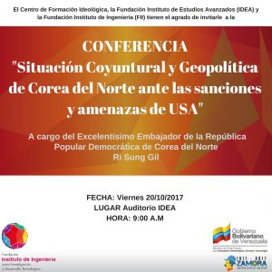 Corea del Norte aporta al ideario de la Revolución Bolivariana