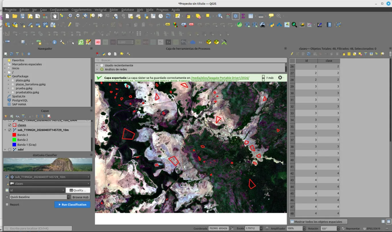 DZETSAKA para clasificación de imágenes Satelitales, Complemento de Qgis v3,x 2 DZETSAKA 3