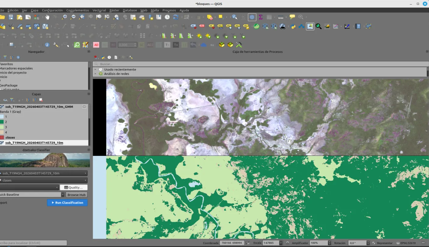 DZETSAKA para clasificación de imágenes Satelitales, Complemento de Qgis v3,x 7 DZETSAKA 7