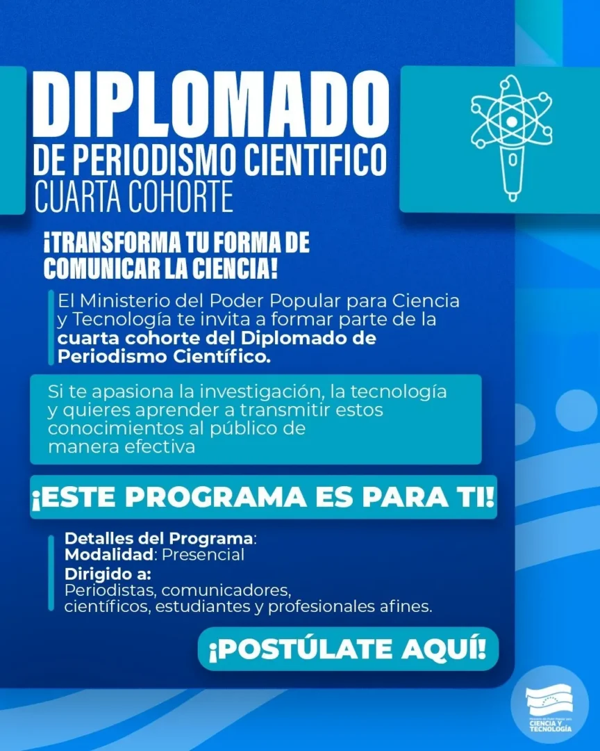 Mincyt convoca a la cuarta cohorte del Diplomado de Periodismo Científico para masificar la divulgación del conocimiento nacional 1 Mincyt convoca a la cuarta cohorte del Diplomado de Periodismo Cientifico para masificar la divulgacion del conocimiento nacional