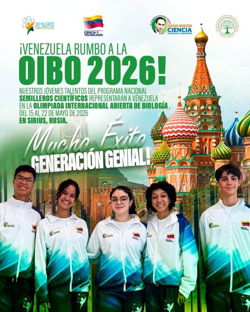 ¡Venezuela presente en la Olimpiada Internacional Abierta de Biología 2026! 1 ¡Venezuela presente en la Olimpiada Internacional Abierta de Biologia 2026